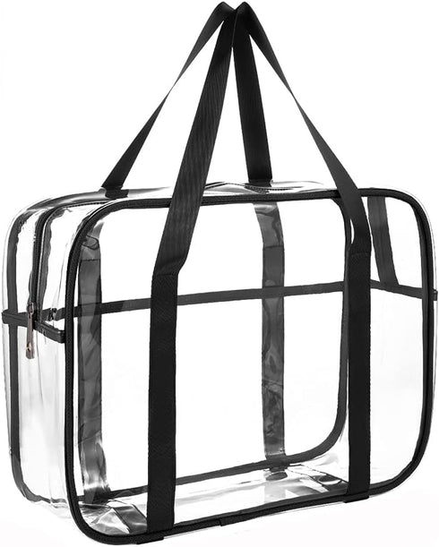 Clear Toiletry Bag Thick Transparent Cosmetic Bag Waterproof Makeup Artist Large Bag Diaper Case Luggage Organizer Storage Easy Clean Large......