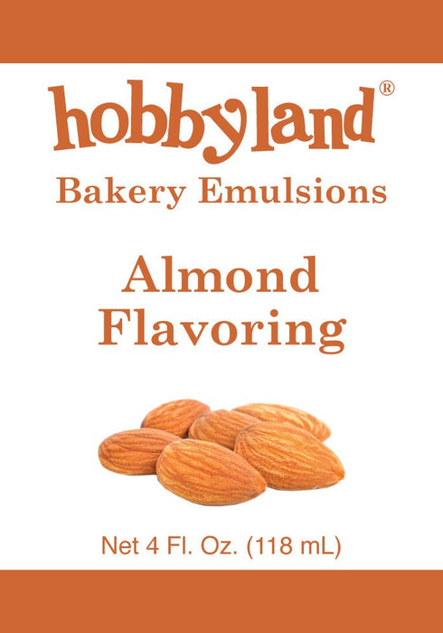 Hobbyland Bakery Emulsions (Almond Flavoring, 4 fl oz), Almond Baking Emulsion, Made in small batches....