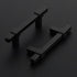 1 Pack Black Cabinet Handles - 3" Hole Center Cabinet Pulls Matte Black Drawer Pulls Cabinet Hardware Kitchen Handles for Cabinets...