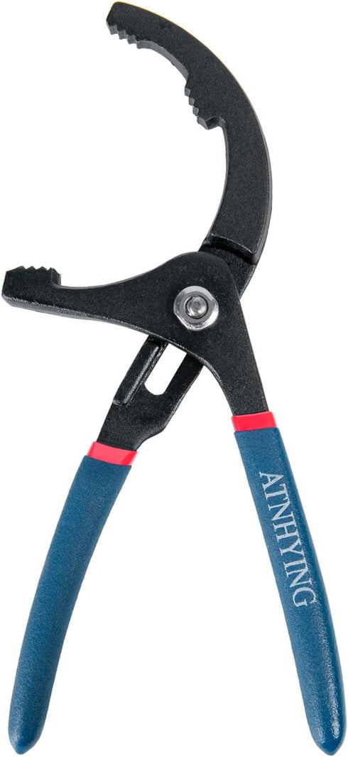 8" Oil Filter Pliers, Adjustable Small Oil Filter Wrench for 2 Inch to 3-3/4 Inch, Universal Oil Filter Removal Tool No Slipping for Engine Filter...