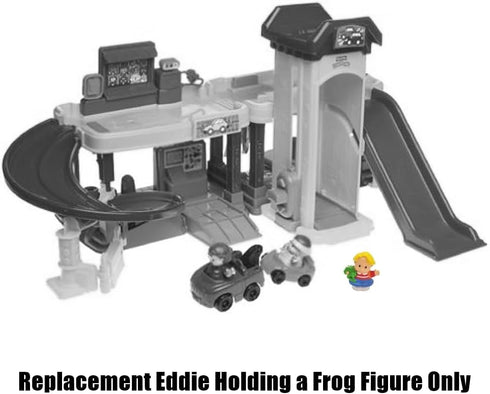 Replacement Part for Little-People Ramps Around Garage Playset - B1832 ~ Classic Character Eddie Holding a Frog ~ Collectible Item...
