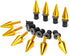 AeroBon 10 Sets M5 x 15 mm Universal Fit Windshield Bolt Kit for Motorcycle Windscreen (Gold)...