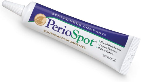 Dental Herb Company - PerioSpot Mouth Sore and Gum Care Gel - Soothes and relieves discomfort from canker sores and gum irritation (.5 oz.)...