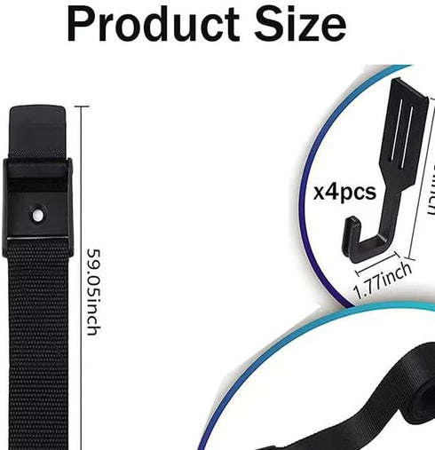 1Pcs 6-Hook Multifunctional Treestand Strap for Hunting Hiking and Camping Securely Hang Gear and Equipment with Ease...