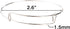 Tosnail 120 Pack Expandable Blank Bangle Bracelet, Adjustable Wire Bangle for DIY Jewelry Making - White K...