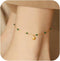 Gold Shell Anklets for Women Waterproof Adjustable Stainless Steel Chain Ankle Bracelet Emerald Tiny Beads Gold Plated Anklet Foot Jewelry...
