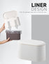 Mini Trash Can with Lid Removable Small Garbage Can, Tiny Plastic Trash Bin, Pop Up Countertop Wastebasket, Counter Garbage Lint Bin for Bathroom,...