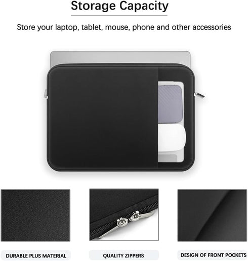 Laptop Sleeve for MacBook Air/Pro 13 inches M4 M3 M2 M1 Chip 2025-2020 Model A3240 A3113 A2681 A2337 A2338 with 2 Pockets Tablet Bag Case Accessor...