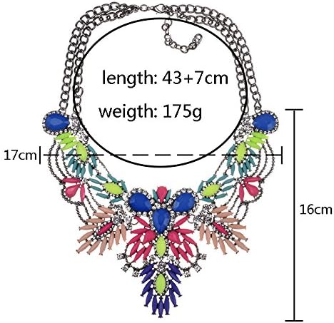 Lovage Colorful Resin Bubble Bib Statement Necklace Bohemian Chunky Collar Jewelry...