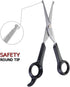 Chibuy Pet Grooming Scissors Set for Dogs & Cats with Safety Round Tips Dog Eye cut Stainless Steel Dog Grooming Scissors Kit, Home Professional P...