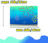 Cartoon Underwater Aquarium Backdrop Sticker BOB 12''x16'' (31x41cm), Fish Tank Background Decorations HD Printing Simple Wallpaper PVC Poster (B)...