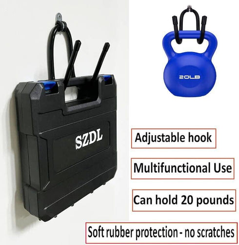 Power Tool Organizer,Wall Mount Garage Storage Rack,Power Tool Hanger Hook,Workshop/Home Organization Wall Hanger for Drill,Cable,Accessories Bag,...