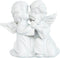 Cherubs Angels Resin Garden Statue Figurine , Adorable Angel Sculpture Memorial Statue, Indoor Outdoor Home Garden Decoration (Kiss Cherub-Right)...