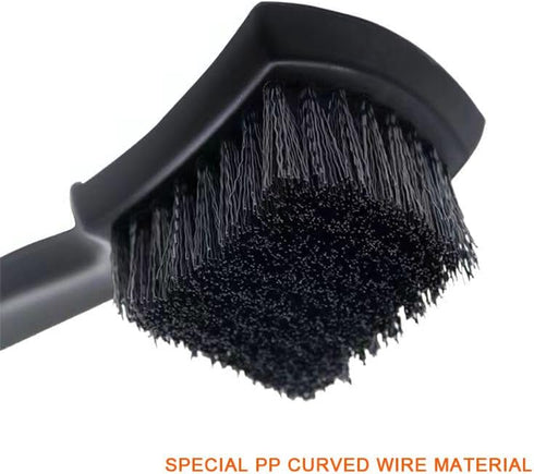 ICSTM Wheel Brush Tire Brush Car Wash Brush Tire Brush Car Carpet Cleaner Used for Cleaning Car Tires, Wheels and Carpets, with a Short Handle Tha...