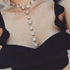 Nicute Rhinestone Long Necklaces Chain Crystal Star Y-Necklace Sexy Body Jewelry for Women...