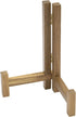 MyGift Plate Display Stand, Rustic Acacia Wood Tabletop Saucer Rack, Folding Picture Frame Holder Easel...