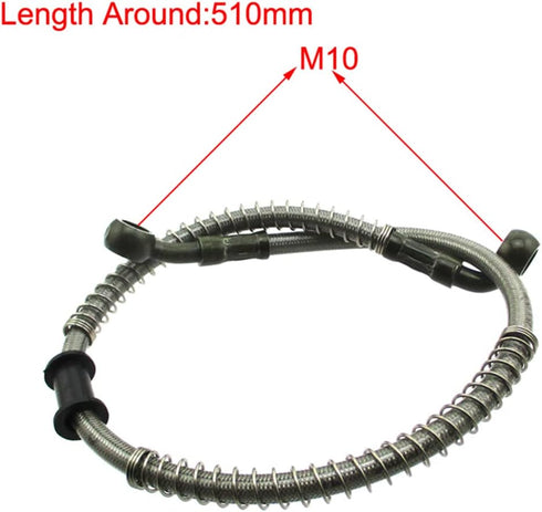 M10 Dirt Bike Rear Brake Line Hose Hydraulic 510mm For 50cc 70cc 90cc 110cc 125cc 140cc 150cc 160cc 180cc 190cc Chinese Stomp Demon X WPB Orion M2...