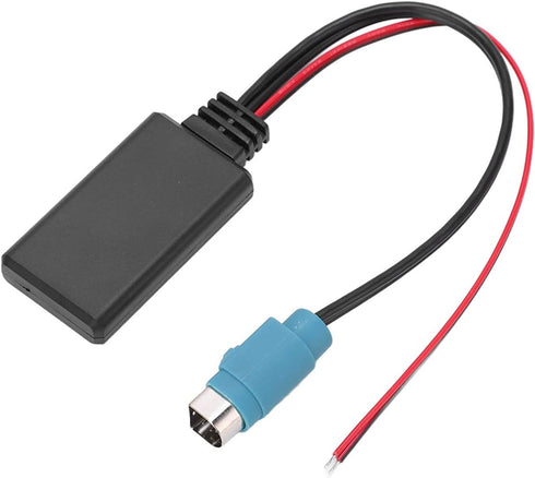 Acouto Car Bluetooth 5.0 Radio AUX in ABS Adapter Audio Cable Replacement for Alpine KCE?236B CDE9885 9887 Bluetooth AUX in Cable CDA-9886R CDA-98...