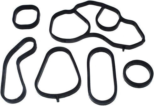 Oil Filter Housing Gasket Set 11428643747 and Oil Cooler Seal Set 11428643758 replacement for Mini Cooper...