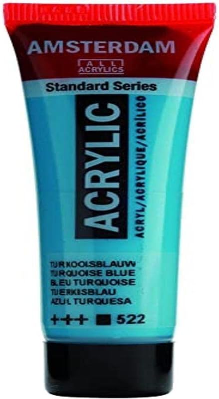 Talens : Amsterdam Standard : Acrylic Paint : 20ml : Turquoise Blue...
