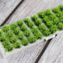 80 Pcs Green Bushy Tufts Lowland Shrubs Tuft Static Grass Vegetation Groups Railway Artificial Grass War Gaming Terrain Decoration Railroad Scener...