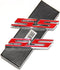Yoaoo 2Pack OEM Chrome Ss Emblems Metal Decal 3D Logo Compatible with Zl1 1LE Series Red...