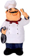 American Holding Spoon Resin Chef Figurine Model Cooking Crafts Statue Ornament for Home Bar Shop Restaurant Coffee Tabletop Kitchen Housewarming ...