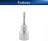 Utoolmart 1/4" Quick-Change Hex Shank 17mm Setter Impact Nut Driver Drill Bit Tool, 65mm Length, Metric No-Magnetic 1 Pcs...