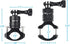 HSU Aluminum Bike Bicycle Handlebar Mount for GoPro Hero 12/11/10/9/8/7/6/5/4 Session AKASO Campark and Other Action Cameras, 360 Degrees Rotary M...
