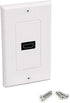 TENINYU Single HDMI Wall Plate (1 Port) - 4K UHD, ARC, and Ethernet Pass-Thru Support (1-Gang) White - for 1 HDMI (1-Port)...