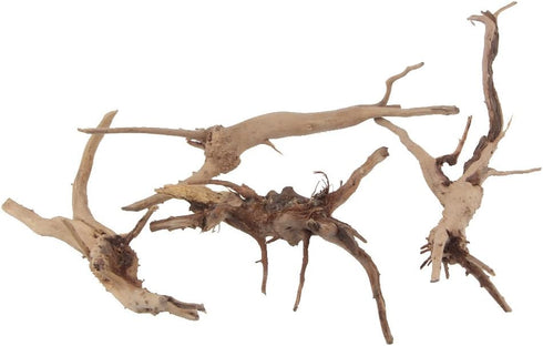 Natural Driftwood Vine Branches Reptiles Aquarium Decoration Assorted Sizes,Small,4 Pieces...