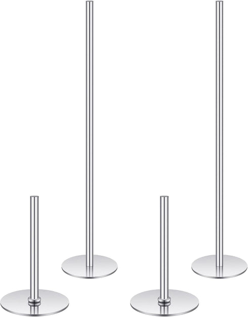 4 Pieces Stainless Steel Cake Heating Core 6 Inch and 2 Inch Silver Heating Rod Cake Baking Supplies for Baby Shower Birthday Party Wedding Cake D...