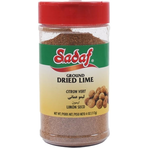 Sadaf Ground Dried Lime - Limoo Omani - Dried Lime Powder for Cooking & Food Flavoring - Grounded - Kosher & Vegetarian - 4 Oz...
