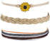 Yalice Boho Layered Turquoise Anklets Wave Rope Ankle Bracelet Beach Foot Chain for Women and Girls...