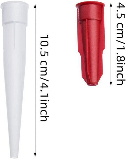Caulk Extension Nozzle Sausage Caulking Gun Tips Plastic Caulk Nozzles for Sealing and Preserving,Applicator Replacement Extension Tool Supplies A...
