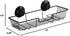 SANNO Suction Cups Shower Caddy, Bathroom Storage Combo Organizer,Rustproof Wire Basket for Kitchen Bathroom Accessories - Stainless Steel,Black...