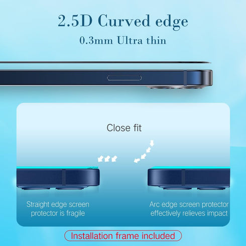 PERFECTSIGHT Anti Blue Light Screen Protector for iPhone 15 Pro 2023 6.1 inch, 6X Stronger HD Clear Blue Light Blocking Tempered Glass - Eye Prote...