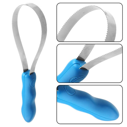 Dual-Sided Shedding Blade Shedding Blade Horse Hair Brush Horse Shedding Tool Dog Grooming Tool with Soft Touch Grip Handle for Pets Grooming Tool...