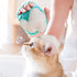 Dog Bath Brush Scrubber Soft Silicone Pet Grooming Brush Bath Shampoo Massage Dispenser Shower Brush For Short Long Haired Dogs And Cats (Blue+Pin...