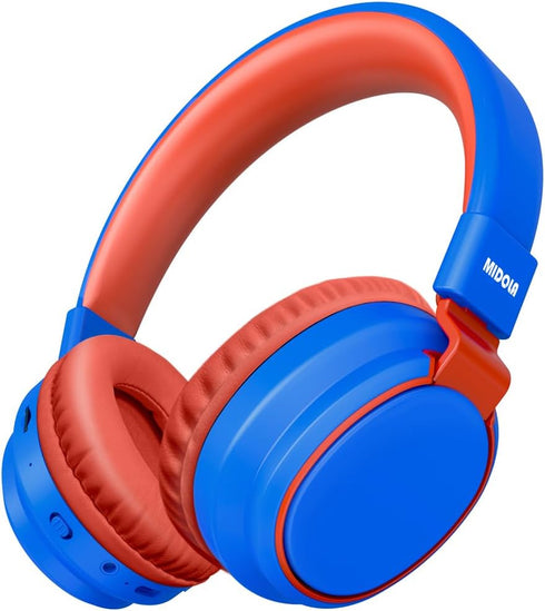 Headphones Kids Bluetooth Wireless Volume Limited 85/110dB Over Ear Foldable Noise Protection Headset/Wired Inline Cable AUX 3.5mm Mic for Child B...