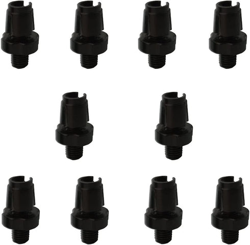 10 Pcs Bike Brake Cable Lever Barrel Adjusters Nut Adjusting Screw Fastener Bolt Brake Accessories Aluminum Alloy M7 Mountain Bike Brake Handle Le...