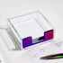 Acrylic Sticky Note Pad Holder Memo Holder for Desk 100Pcs 1.1" 28 mm Colorful Paper Clips in Magnetic Dispenser Desk Organizer Stationery Set Sch...