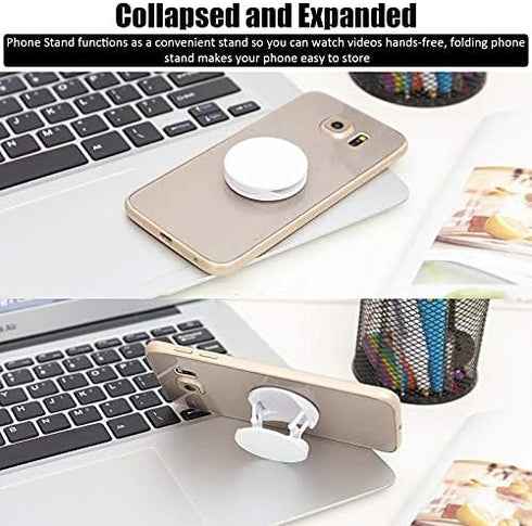 15 Pieces Blank Sublimation Phone Holders Collapsible Tablets and Cell Phones Grip Holder Adhesive Blank Finger Stand Holder with Double-Sided Tap...