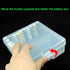 Fielect 100 x AA Battery Storage Case Holder Organizer Box Transparent...