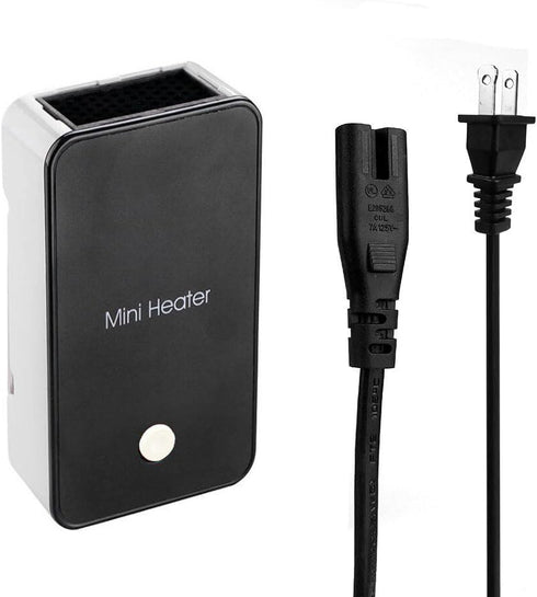 Safety Energy-saving Heater Mini Portable Room Office Desktop Electric Fan Heater Air Warmer Black...