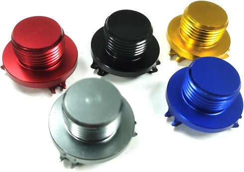 Motorcycle Aluminum CNC Engine Oil Filler Plug Fill Cap Plug Screw Compatible With Suzuki Gixxer GSXR600 GSXR750 GSXR1000 Hayabusa GSXR1300 (GOLD)...