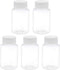 uxcell 3.4 oz/100ml PET Plastic Lab Chemical Reagent Bottle Wide Mouth Liquid/Solid Storage Container Clear Bottles w Tamper Evident Caps 5pcs...