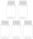 uxcell 3.4 oz/100ml PET Plastic Lab Chemical Reagent Bottle Wide Mouth Liquid/Solid Storage Container Clear Bottles w Tamper Evident Caps 5pcs...