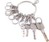 1PC Portable Metal Ring Key Organizer Holder with Swivel Clasps Janitor Key Ring for Warehouse Office School Home Use, Silver...