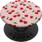 Funny And Cute Pink Smiling Cherry Hearts Pattern For Girls PopSockets Standard PopGrip...